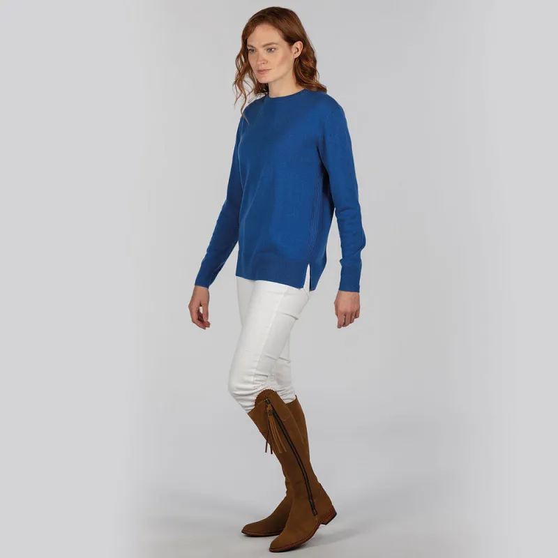 Schoffel Womens Rose Merino Jumper Mykonos Blue-1